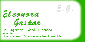 eleonora gaspar business card