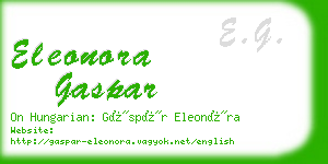 eleonora gaspar business card